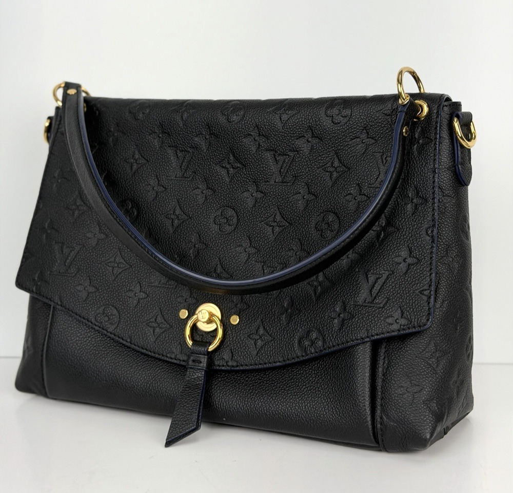 Louis Vuitton Blanche MM Top Handle Bag in Black Empreinte Leather 2018 E2